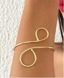 Bracelete Folheado a Ouro 18k e Prata Aro Design Organico - Ouro