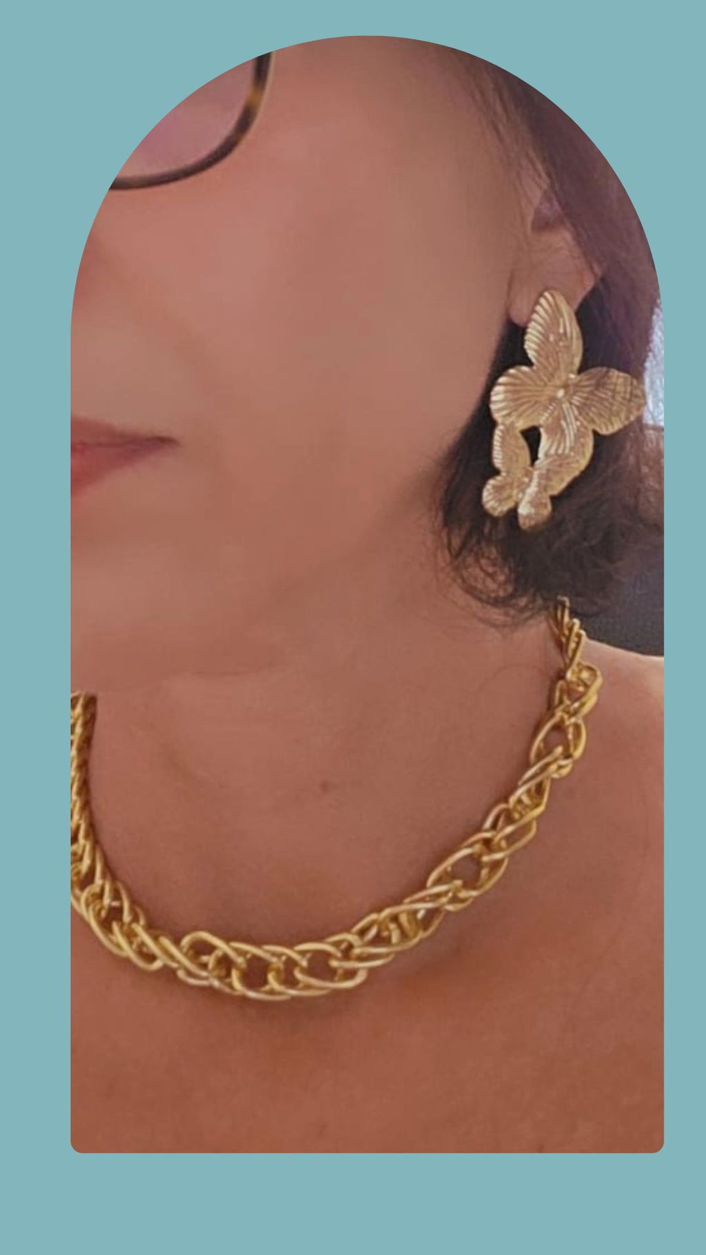 Brinco Folheado a Ouro 18k e Prata Borboletas Duo - Ouro